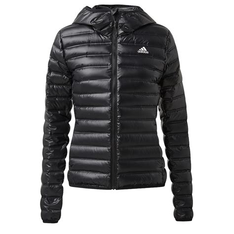 Schwarze adidas Performance Daunenjacke für Damen jetzt